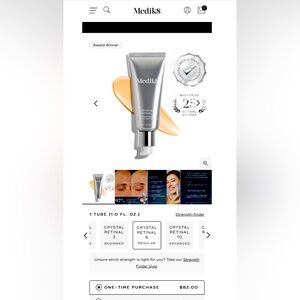 Medik8 CRYSTAL RETINAL: Retinal Age Defying Night Serum 6, BRAND NEW IN BOX